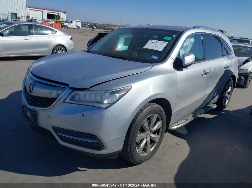 2014 ACURA MDX ADVANCE - 5FRYD4H87EB002599