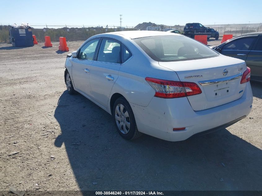 2014 NISSAN SENTRA S/SV/SR/SL - 3N1AB7AP3EL686762