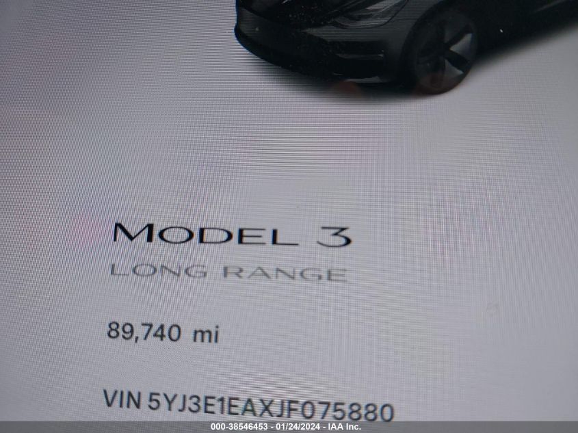 2018 TESLA MODEL 3 - 5YJ3E1EAXJF075880