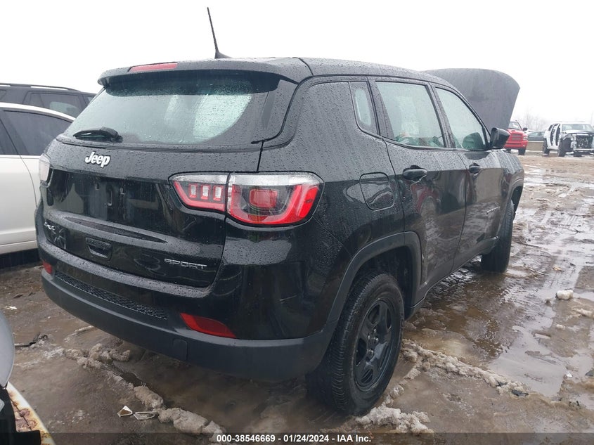VIN 3C4NJDAB7KT838333 2019 JEEP COMPASS SPORT 4X4