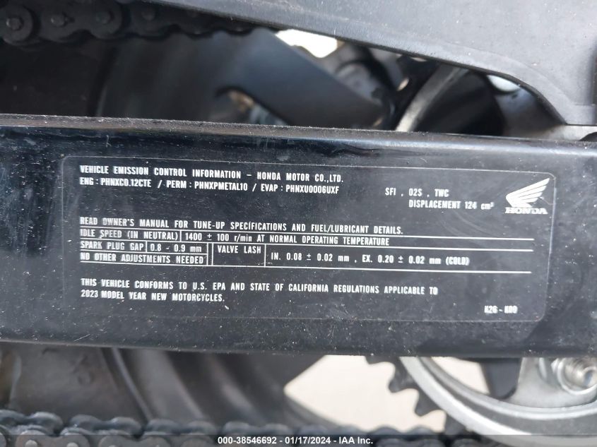 2023 HONDA GROM 125 - MLHJC9215P5108209