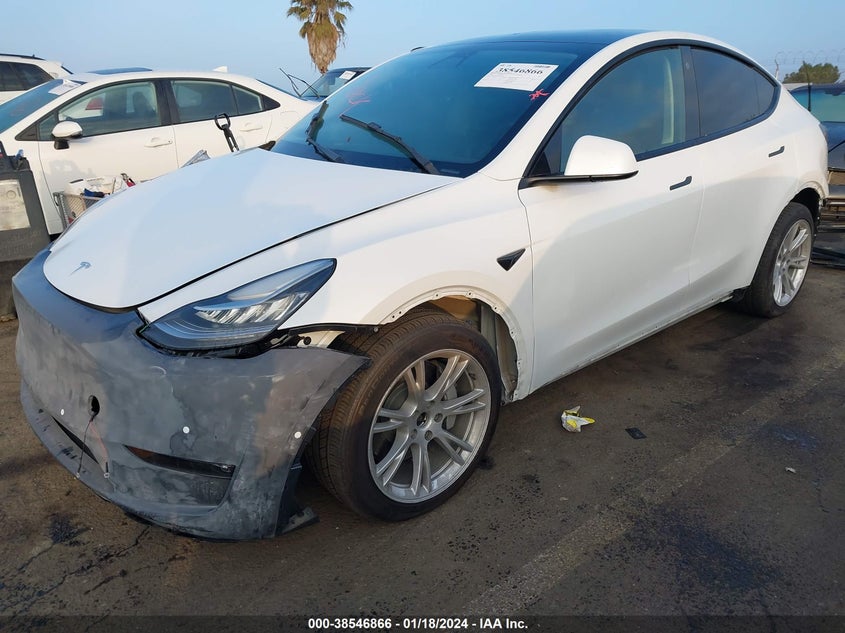 VIN 7SAYGDEE9NF438926 2022 TESLA MODEL Y LONG RANGE DUAL MOTOR ALL-WHEEL DRIVE