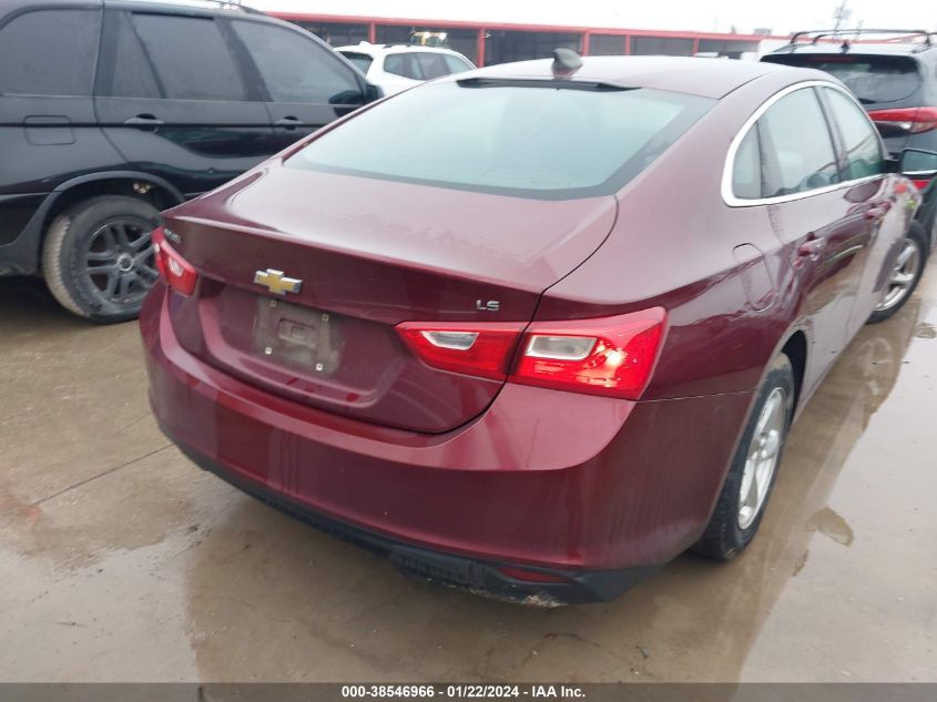 2016 CHEVROLET MALIBU LS - 1G1ZB5STXGF267183