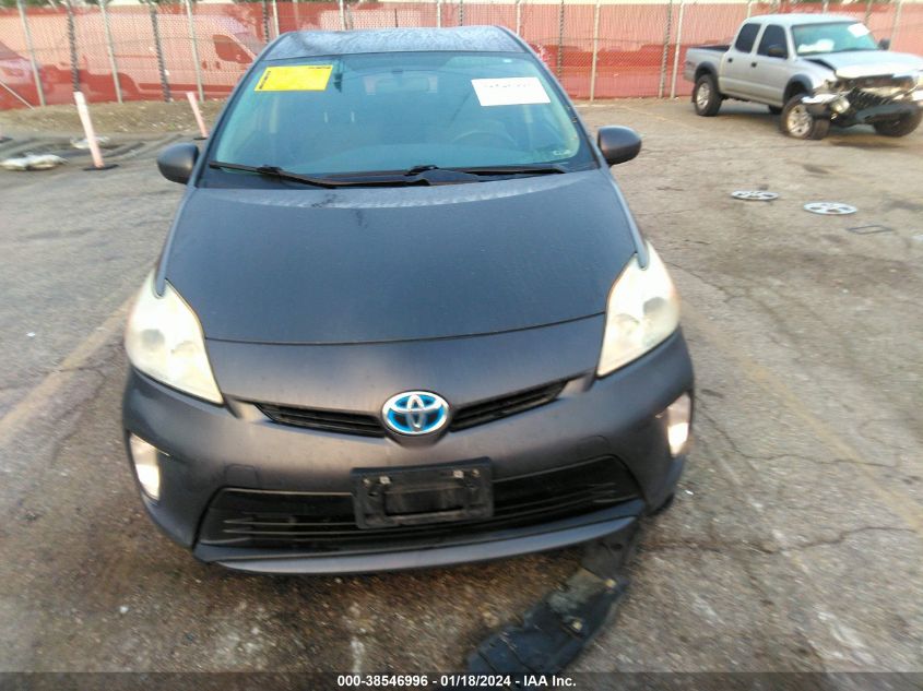 2013 TOYOTA PRIUS THREE - JTDKN3DU6D1627102