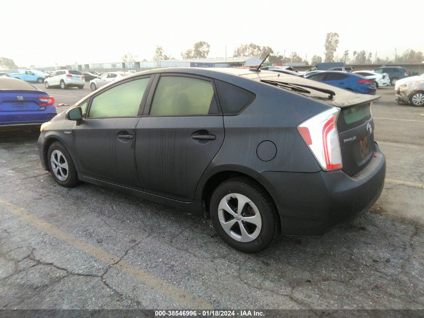 2013 TOYOTA PRIUS THREE - JTDKN3DU6D1627102