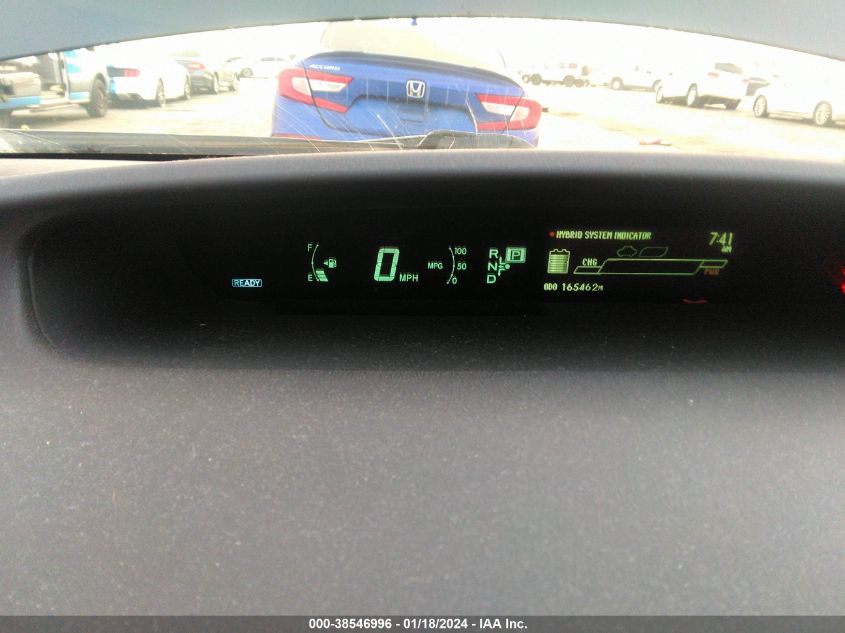2013 TOYOTA PRIUS THREE - JTDKN3DU6D1627102