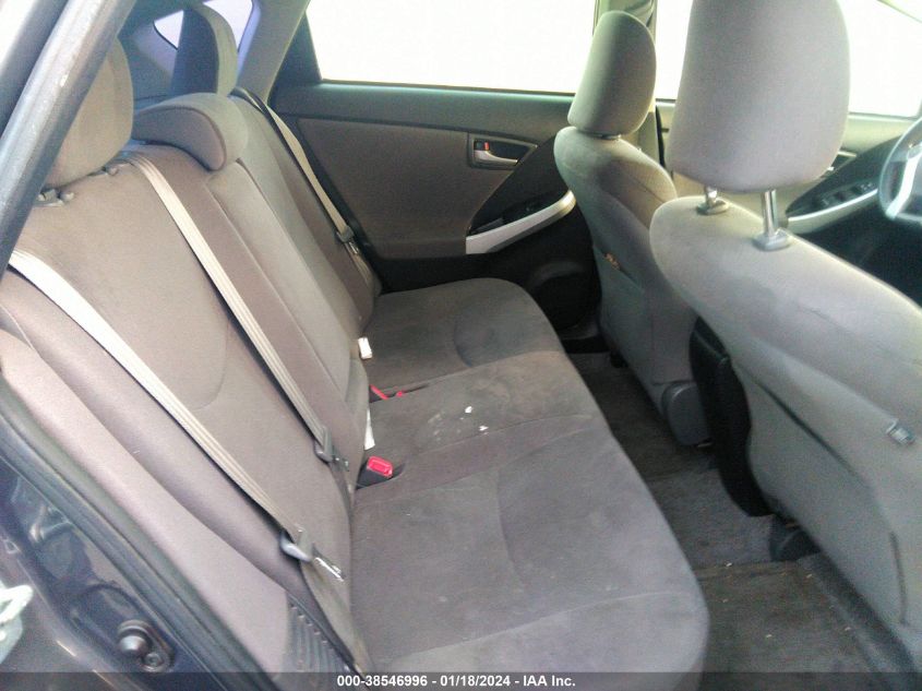 2013 TOYOTA PRIUS THREE - JTDKN3DU6D1627102