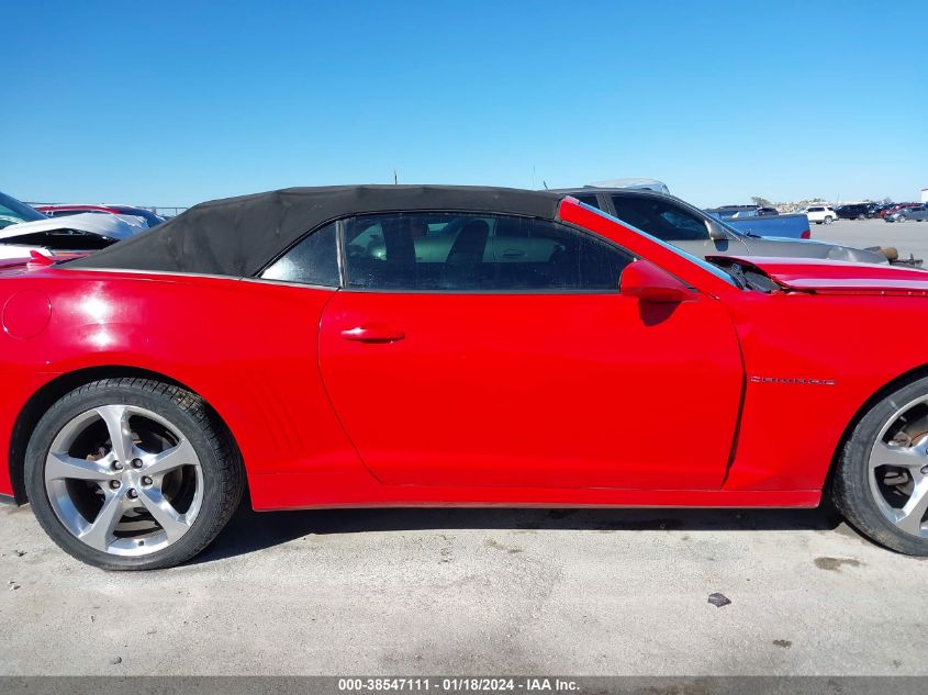 2015 CHEVROLET CAMARO 2LT - 2G1FF3D39F9298196