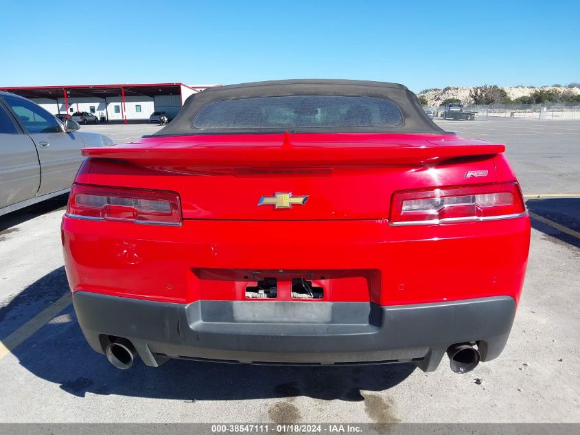 2015 CHEVROLET CAMARO 2LT - 2G1FF3D39F9298196