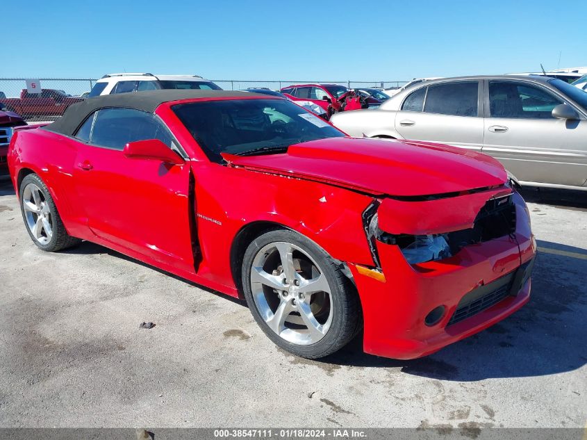 2015 CHEVROLET CAMARO 2LT - 2G1FF3D39F9298196