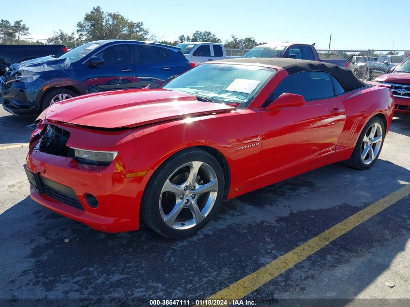 2015 CHEVROLET CAMARO 2LT - 2G1FF3D39F9298196