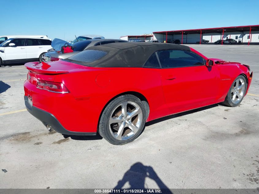 2015 CHEVROLET CAMARO 2LT - 2G1FF3D39F9298196
