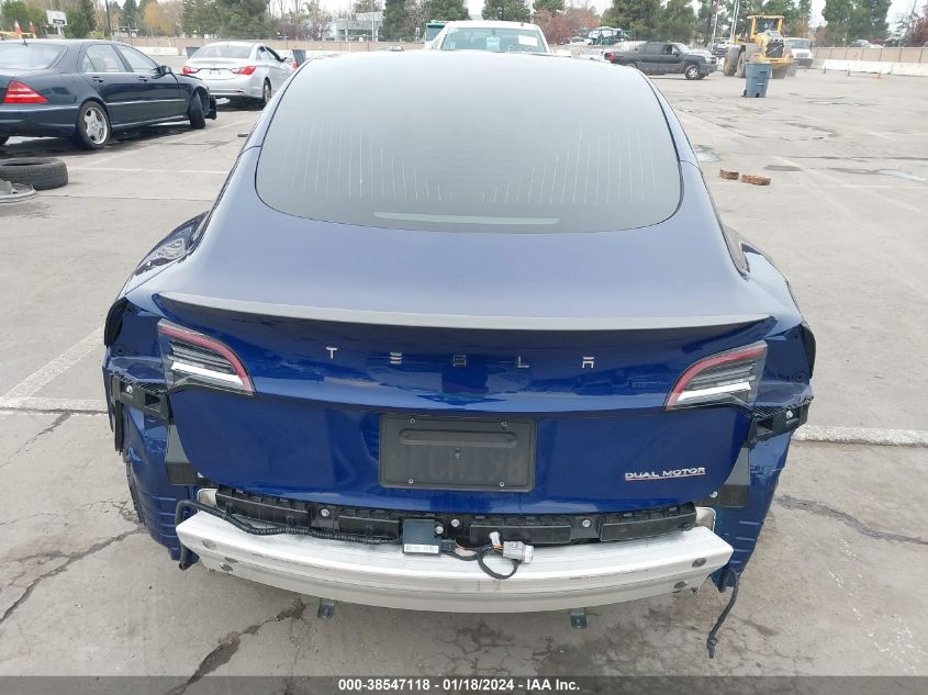 2019 TESLA MODEL 3 LONG RANGE/PERFORMANCE - 5YJ3E1EB5KF231382
