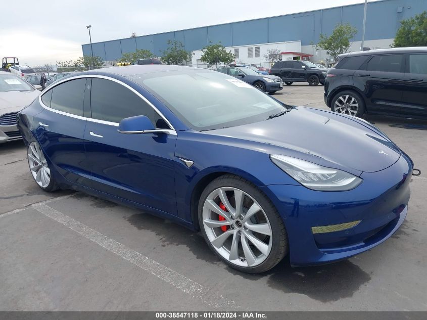 2019 TESLA MODEL 3 LONG RANGE/PERFORMANCE - 5YJ3E1EB5KF231382