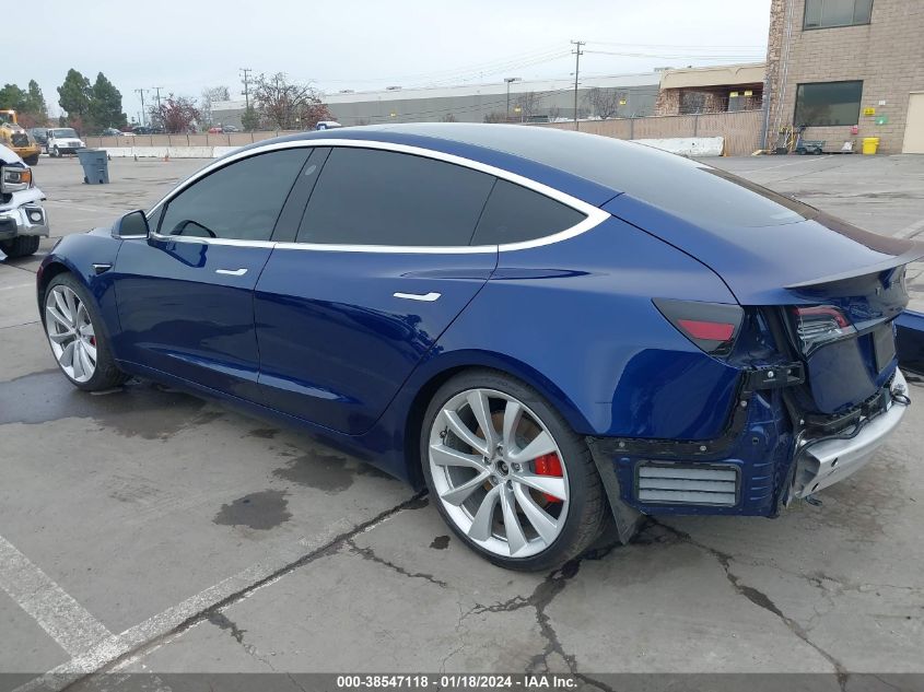 2019 TESLA MODEL 3 LONG RANGE/PERFORMANCE - 5YJ3E1EB5KF231382