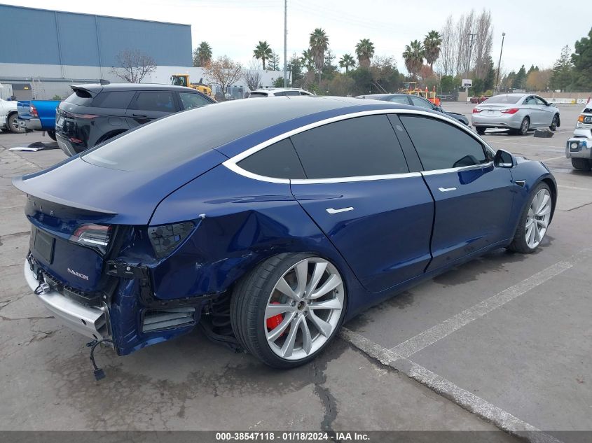 2019 TESLA MODEL 3 LONG RANGE/PERFORMANCE - 5YJ3E1EB5KF231382