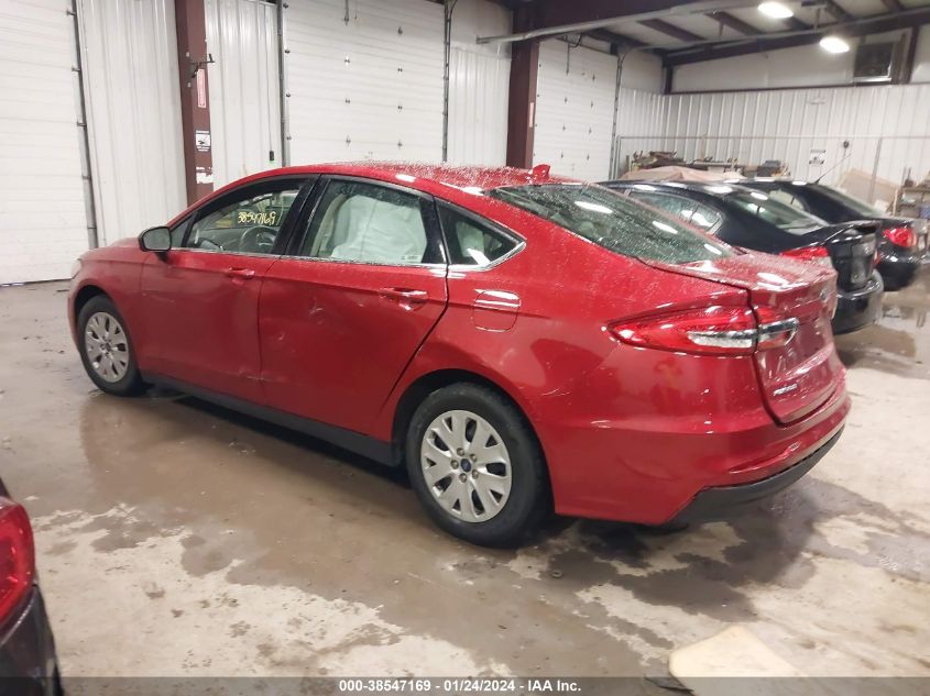 2020 FORD FUSION S - 3FA6P0G73LR200101