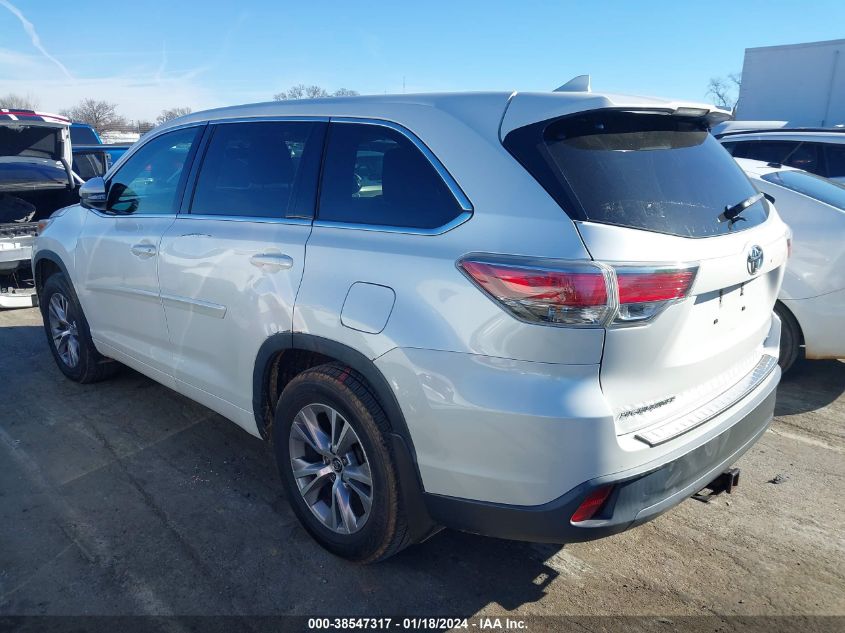 2016 TOYOTA HIGHLANDER LE PLUS V6 - 5TDBKRFH2GS255891