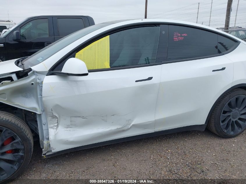 2022 TESLA MODEL Y PERFORMANCE DUAL MOTOR ALL-WHEEL DRIVE - 7SAYGDEF9NF521751
