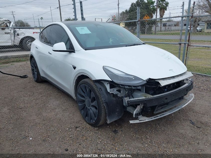 2022 TESLA MODEL Y PERFORMANCE DUAL MOTOR ALL-WHEEL DRIVE - 7SAYGDEF9NF521751