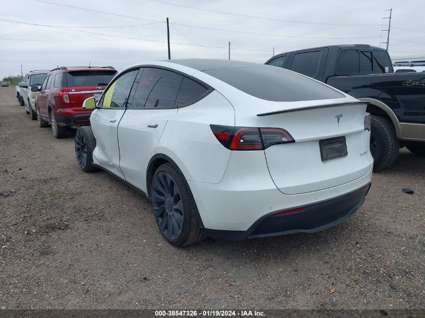2022 TESLA MODEL Y PERFORMANCE DUAL MOTOR ALL-WHEEL DRIVE - 7SAYGDEF9NF521751