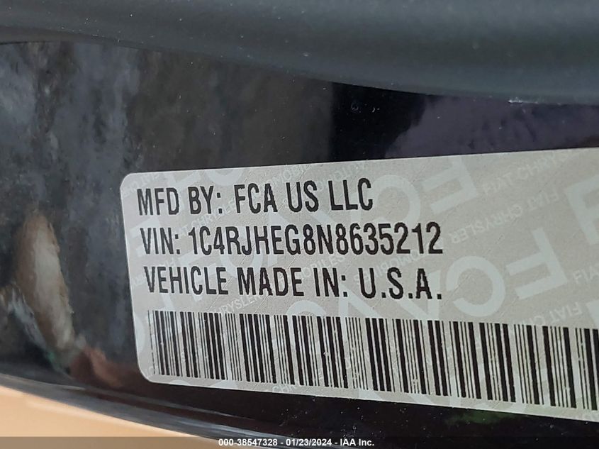 2022 JEEP GRAND CHEROKEE SUMMIT - 1C4RJHEG8N8635212