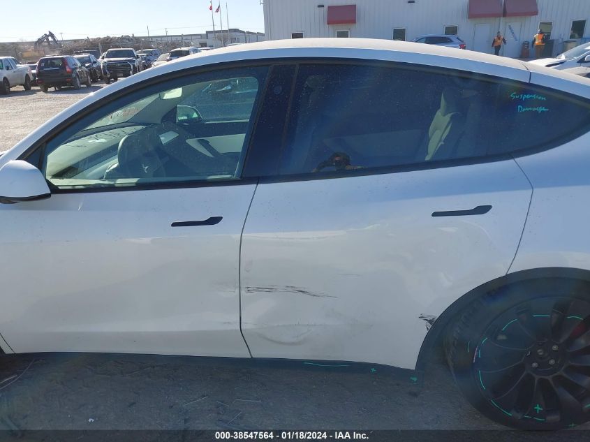2022 TESLA MODEL Y PERFORMANCE DUAL MOTOR ALL-WHEEL DRIVE - 7SAYGDEF6NF455384
