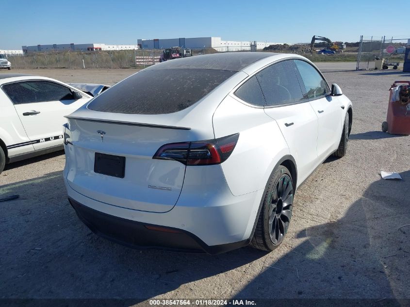 2022 TESLA MODEL Y PERFORMANCE DUAL MOTOR ALL-WHEEL DRIVE - 7SAYGDEF6NF455384