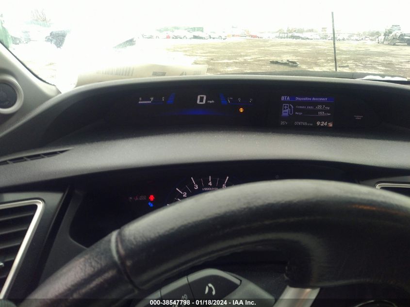 2014 HONDA CIVIC EX-L - 19XFB2F91EE220168
