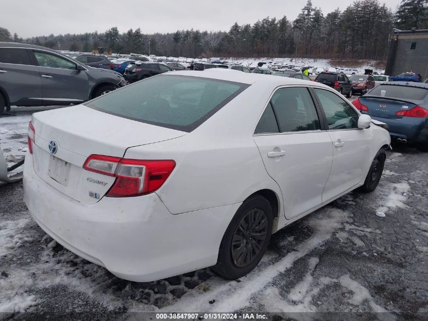 2014 TOYOTA CAMRY HYBRID LE - 4T1BD1FK1EU109574