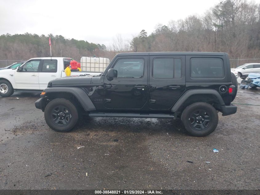2022 JEEP WRANGLER UNLIMITED SPORT 4X4 - 1C4HJXDG9NW192085