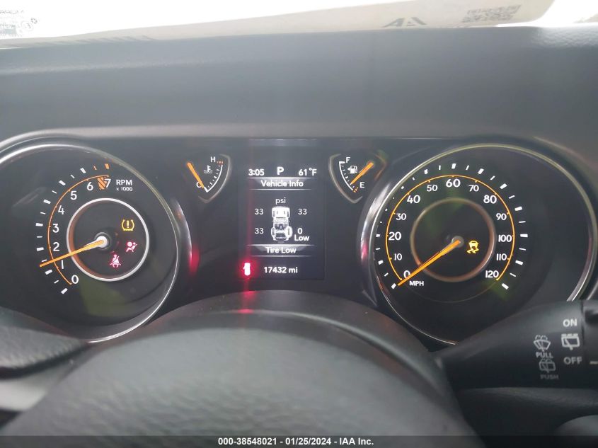 2022 JEEP WRANGLER UNLIMITED SPORT 4X4 - 1C4HJXDG9NW192085