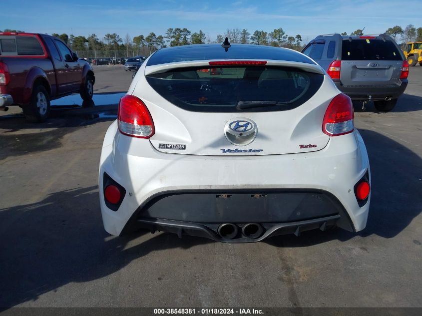 2014 HYUNDAI VELOSTER TURBO W/BLACK - KMHTC6AE4EU193511