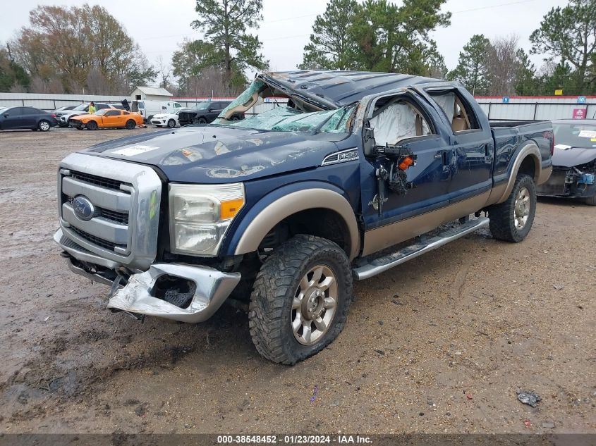 2013 FORD F-250 LARIAT - 1FT7W2BTXDEB55406