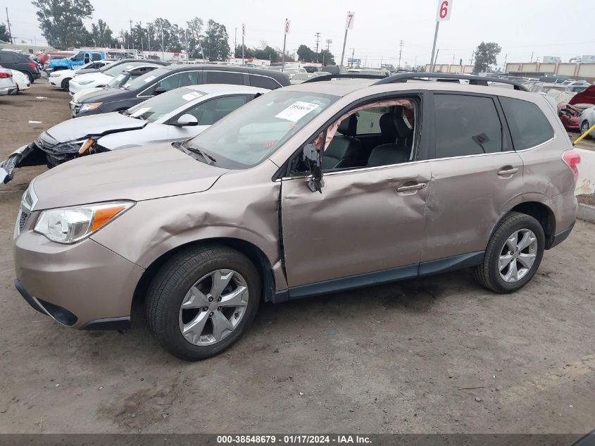 2016 SUBARU FORESTER 2.5I LIMITED - JF2SJARCXGH543636