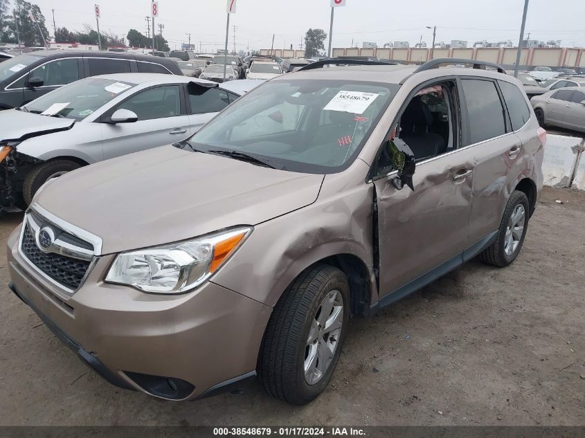 2016 SUBARU FORESTER 2.5I LIMITED - JF2SJARCXGH543636