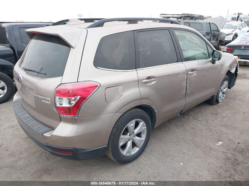 2016 SUBARU FORESTER 2.5I LIMITED - JF2SJARCXGH543636