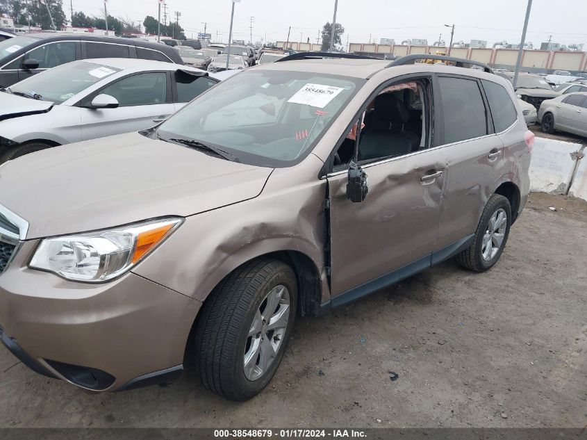 2016 SUBARU FORESTER 2.5I LIMITED - JF2SJARCXGH543636