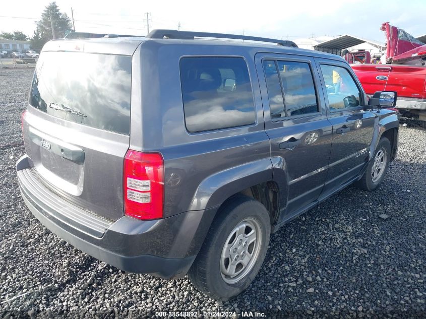 2017 JEEP PATRIOT SPORT FWD - 1C4NJPBA0HD136358