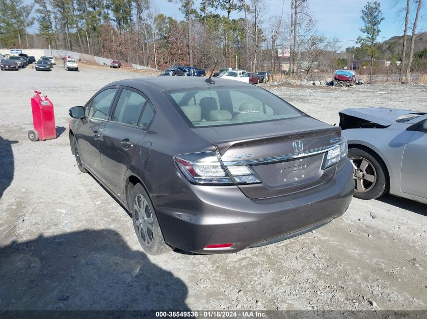 19XFB4F37DE000345 | 2013 HONDA CIVIC HYBRID