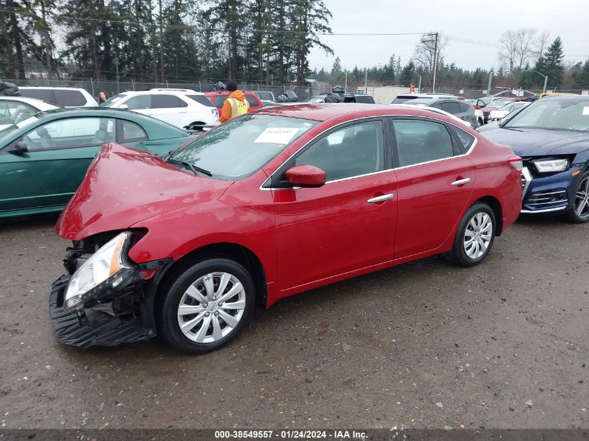 2014 NISSAN SENTRA FE+ S/FE+ SV/S/SL/SR/SV - 3N1AB7APXEL653001