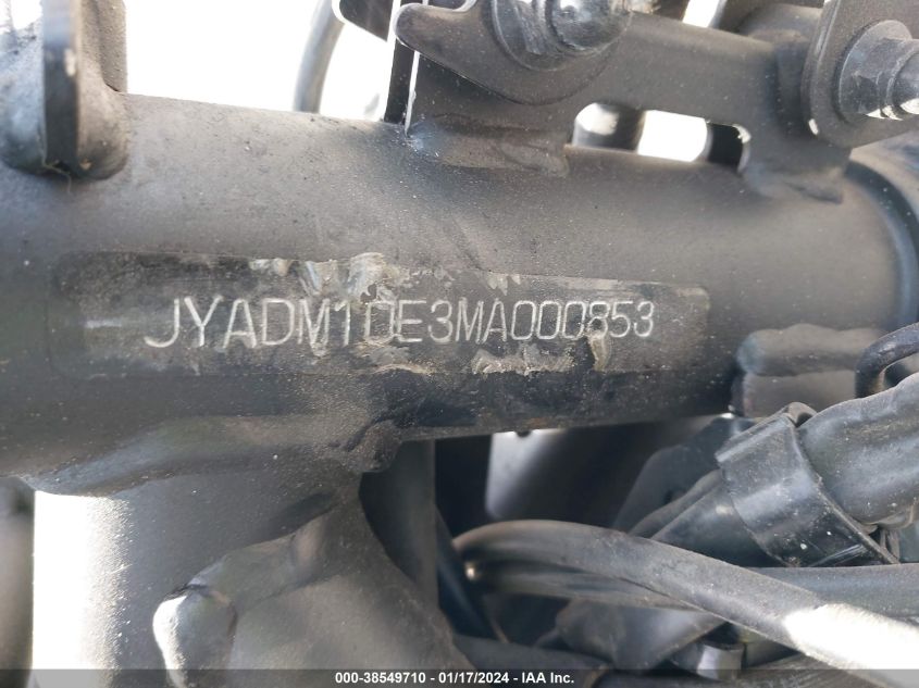 2021 YAMAHA XTZ690 JYADM10E3MA000853