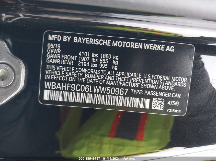 2020 BMW Z4 M40I - WBAHF9C06LWW50967