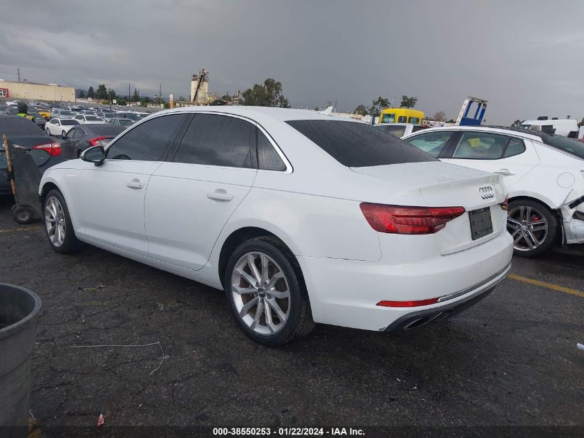 2019 AUDI A4 40 PREMIUM/40 TITANIUM PREMIUM - WAUGMAF41KA051245