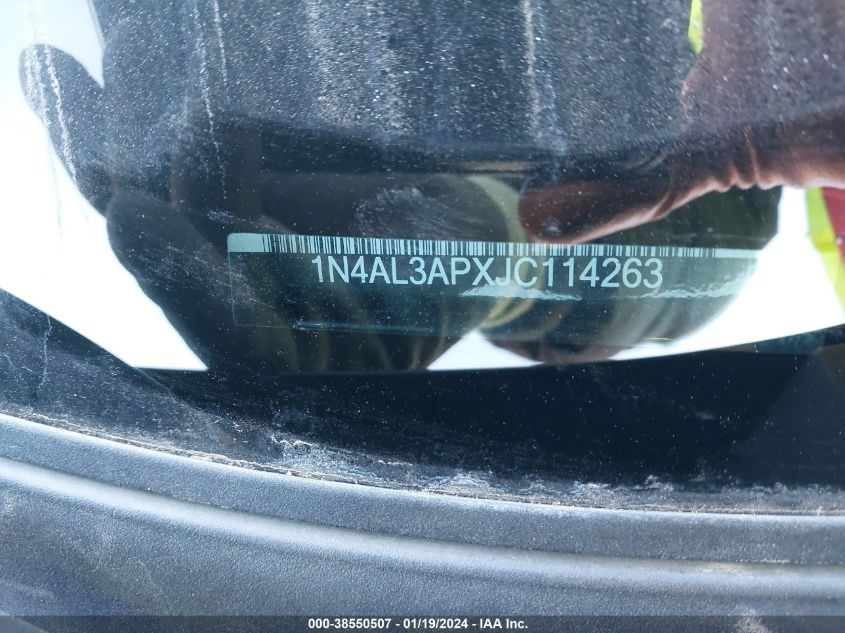 2018 NISSAN ALTIMA 2.5/S/SV/SL/SR - 1N4AL3APXJC114263