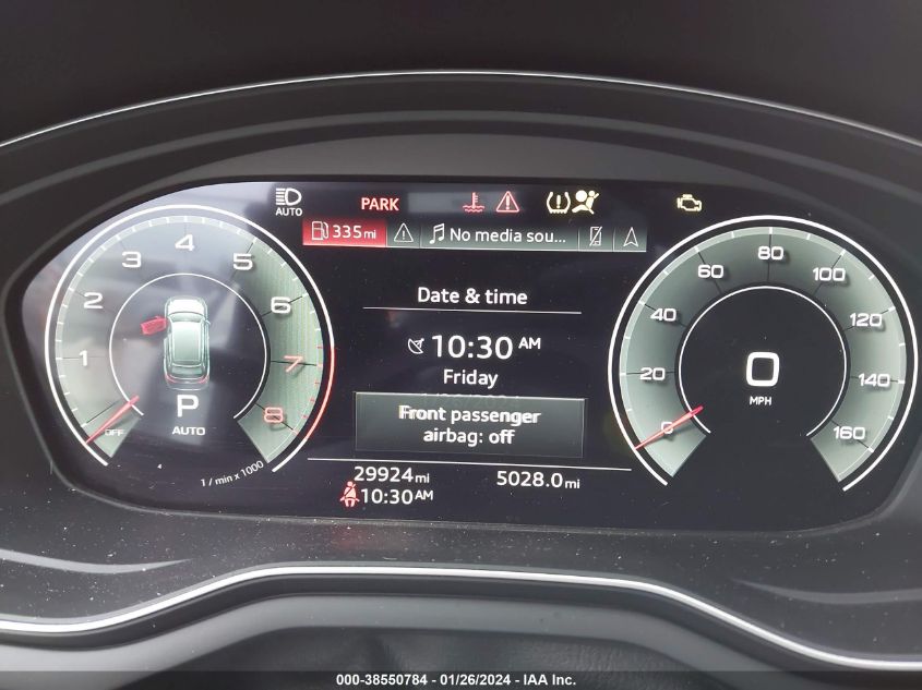 2023 AUDI A4 ALLROAD PREMIUM PLUS 45 TFSI QUATTRO S TRONIC WA18AAF41PA004699