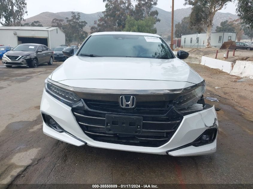 2022 HONDA ACCORD SPORT - 1HGCV1F31NA089277