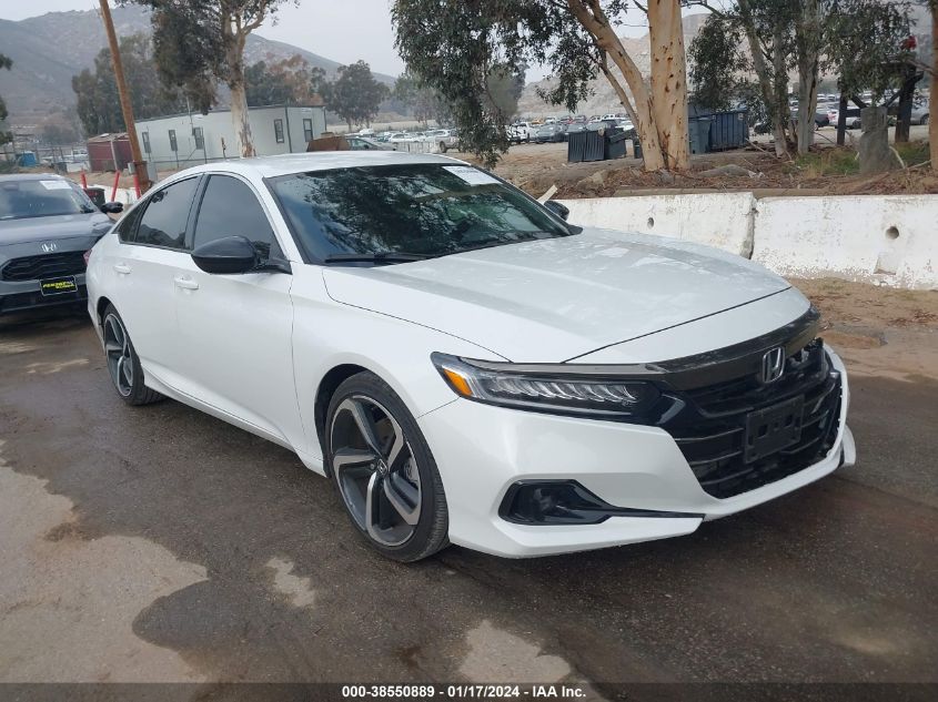 2022 HONDA ACCORD SPORT - 1HGCV1F31NA089277