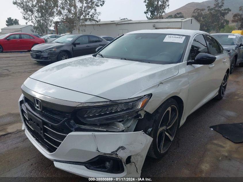 2022 HONDA ACCORD SPORT - 1HGCV1F31NA089277