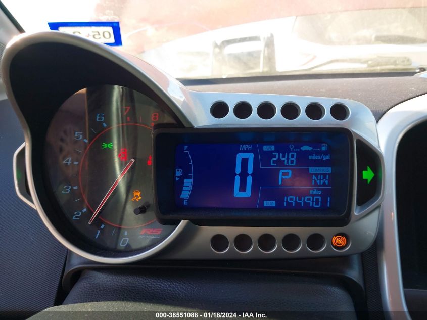 2014 CHEVROLET SONIC RS - 1G1JG6SB5E4146114